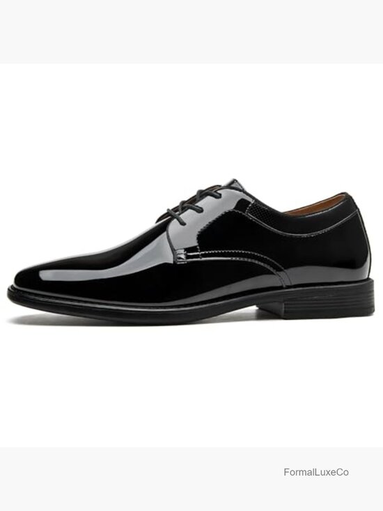 Patent Leather Oxfords Tuxedo Dress Shoes Lace Up Formal Wedding main image 4